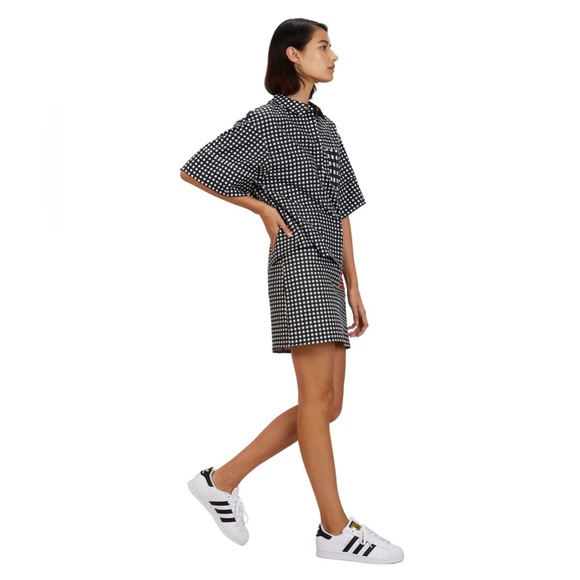 The Kit. | Noor Boxy Shirt & Mini Skirt Set, Gingham - Picture 2 of 16